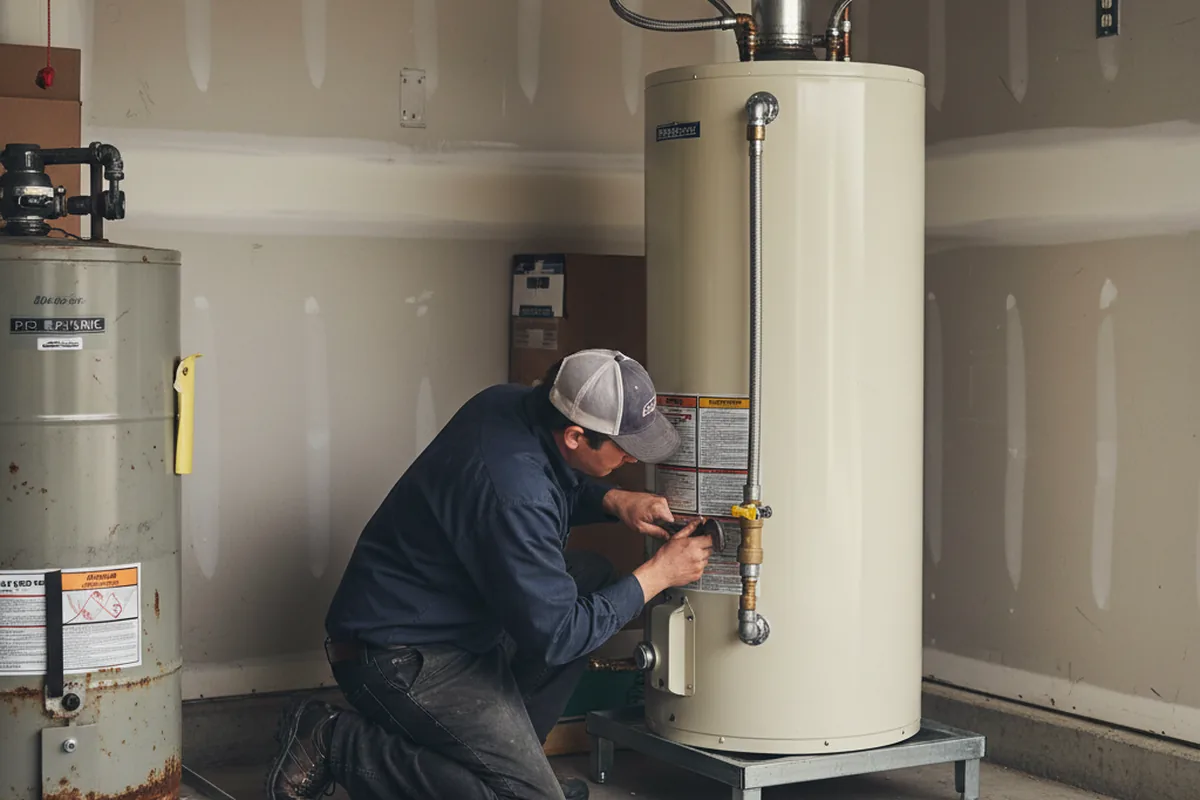 Water heater and shutoff valve replacement in Munds Park